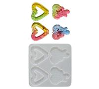 Zeizafa Molde De Joyería Navideña Reutilizable para Llaveros De Árbol De Navidad Hechos a Mano Y Accesorios Artesanales Colgantes Festivos Molde De Adorno Navideño