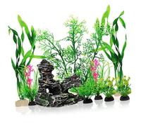 Zeizafa Paisaje para Acuario Hierba Decoraciones para Acuarios De Manualidades Adornos De Hábitat para Terrario Accesorios para Fotos Decoraciones para Acuario