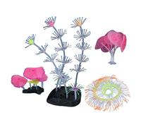 Zeizafa Paisaje para Acuario Hierba Fluorescente Decoraciones para Acuarios Manualidades Terrario Adornos De Hábitat Accesorios para Fotos Paisaje Submarino