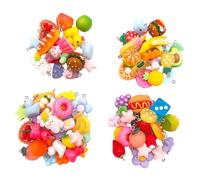 Zeizafa Paquete de 20 colgantes de resina de colores surtidos para joyas, manualidades, collares, pulseras, accesorios