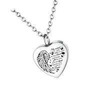 Zeizafa Pet Ashes Necklace Locket For Animal Pet Mom Locket For/Hair Carved Heart For/Hair Memorial Urn Necklace