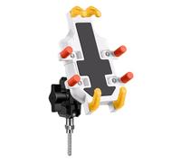 Zeizafa Soporte para Teléfono De Bicicleta De Uso Múltiple Base Giratoria De 360 Grados Mecanismo De Liberación Rápida para Seguridad Ciclismo En Carretera Soporte para Teléfono De Metal Y