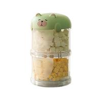 Zeizafa Visible Pet Treats Organizers Box with Tiered Design Leakproof Lid For Dry Food and Accessory Dog Cats Feeding Essential Stackable Cats Dog Food Organizers