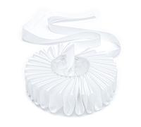 Zeizafa White Polyester Royal Dog Cats Collar Medieval Theme Adjustable Pet Costume Neck Ruff Necklace Photo Accessories Elegant Dog Necklace