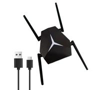 Zeizafa WiFi Enhancer Expansor De Red Inalámbrica De Doble Banda De 1200 Mbps con Luz Indicadora LED para Uso Doméstico En La Oficina Amplificador WiFi De Velocidad Rápida