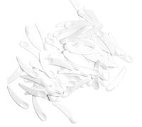 ZEJIA 100 PCS Mini Esp tula para Mascarilla de Maquillaje Cuchara Cosm tica de Pl stico Blanco para Mezclar y Tomar Muestras