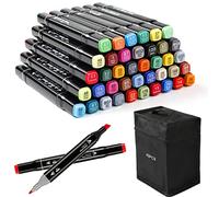 Zekkai Marker Pen Colores Rotuladores Graffiti 40 Colores Rotuladores de Doble Punta, Ideal para Niños, Adultos, Artistas, Buen Regalo para Navidad, Año Nuevo, Fiesta