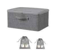 ZEKUN Caja con Candado 40 * 30 * 21cm Caja Botiquin Vacio para Casa de Almacenamiento para Medicamentos Recipiente de Almacenamiento Plegable con Tapa de para Dulces, Juguetes(No Contiene Cerraduras)