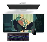 ZEKYGPP Alfombrilla de ratón de anime Chainsaw Man, alfombrilla de ratón grande para teclado, 400 mm x 900 mm x 3 mm