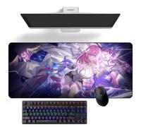ZEKYGPP Alfombrilla de ratón de anime Honkai Impact 3rd Elysia Anime Alfombrilla de escritorio Alfombrilla de teclado Alfombrilla de ratón grande Alfombrilla de ratón de goma