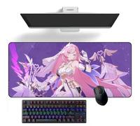 ZEKYGPP Alfombrilla de ratón de anime Honkai Impact 3rd Elysia Anime Alfombrilla de escritorio Alfombrilla de teclado Alfombrilla de ratón grande Alfombrilla de ratón de goma