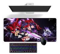 ZEKYGPP Alfombrilla de ratón de anime Honkai Impact 3rd Raiden Mei, alfombrilla de escritorio de anime, alfombrilla de teclado grande de goma