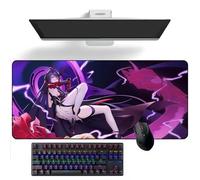 ZEKYGPP Alfombrilla de ratón de anime Honkai Impact 3rd Raiden Mei, alfombrilla de escritorio de anime, alfombrilla de teclado grande de goma