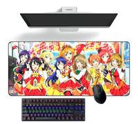 ZEKYGPP Alfombrilla de ratón de anime LoveLive! Alfombrilla de mouse de anime Alfombrilla de escritorio, alfombrilla de teclado grande, 400 mm x 900 mm x 3 mm