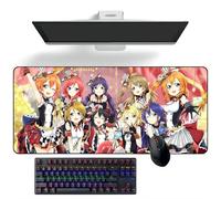 ZEKYGPP Alfombrilla de ratón de anime LoveLive! Alfombrilla de mouse de anime Alfombrilla de escritorio, alfombrilla de teclado grande, 400 mm x 900 mm x 3 mm