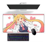 ZEKYGPP Alfombrilla de ratón de anime Miss Kobayashi's Dragon Maid, alfombrilla de mouse de escritorio, alfombrilla de teclado grande, 400 mm x 900 mm x 3 mm