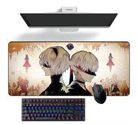 ZEKYGPP Alfombrilla de ratón de anime NieR: Autómata, alfombrilla de escritorio para teclado, alfombrilla de mouse grande, 300 mm x 700 mm x 3 mm