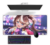 ZEKYGPP Alfombrilla de ratón de anime Umamusume: Pretty Derby, alfombrilla de ratón grande para teclado, 400 mm x 900 mm x 3 mm