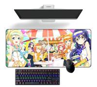 ZEKYGPP Anime Alfombrilla de ratón LoveLive! Anime Alfombrilla de Escritorio Alfombrilla para Teclado Alfombrillas de ratón Grandes