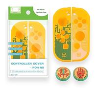 Zelda Tears of the Kingdom Compatible Switch y OLED Joy-Con cubiertas de silicona y empuñaduras para pulgar compatibles con Nintendo Switch y controladores OLED