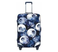 Zelinge Bonita funda elástica para equipaje de viaje, antiarañazos, Blueberry Blue White, for 25-28 Inch Luggages L