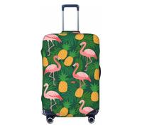 Zelinge Bonita funda protectora para equipaje de viaje, antiarañazos, Flamingo Piña Palma Verde, for 25-28 Inch Luggages L