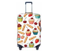 Zelinge Divertida funda de equipaje de viaje, funda antiarañazos, Cupcakes Fruits Cute, for 18-21 Inch Luggages S