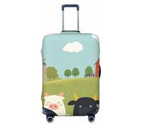 Zelinge Funda elástica para equipaje de viaje, resistente a los arañazos, Cute Animals On Farm, for 18-21 Inch Luggages S