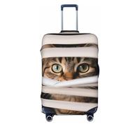 Zelinge Funda elástica para equipaje de viaje, resistente a los arañazos, Gato mirando a través de las persianas, for 29-32 Inch Luggages XL