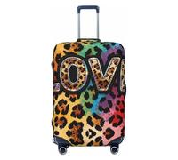 Zelinge Funda para equipaje de viaje, funda antiarañazos, Sweet Love Leopardo, for 29-32 Inch Luggages XL