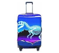 Zelinge Funda protectora para equipaje de viaje, antiarañazos, Retro Dino Art Purple, for 29-32 Inch Luggages XL