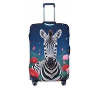 Zelinge Funda protectora para equipaje de viaje de fantasía, resistente a los arañazos, Fantasy Zebra Night Blue, for 22-24 Inch Luggages M
