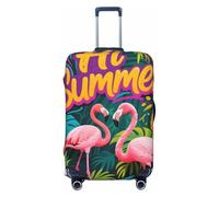 Zelinge Funda protectora para equipaje de viaje, resistente a los arañazos, Vivid Hi Summer Flamingo, for 18-21 Inch Luggages S