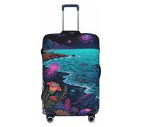 Zelinge Fundas de equipaje para maleta, protector de maleta de viaje, antiarañazos, Marine And Space, for 18-21 Inch Luggages S