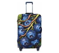 Zelinge Fundas de equipaje para maleta, protector de maleta de viaje, fundas resistentes a los arañazos, Blueberry Fruit Dark, for 22-24 Inch Luggages M