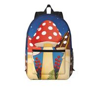 Zelinge Mochila de viaje para laptop, bolsa de computadora, mochila de 17 pulgadas de alto, Mushroom Under Sky, One Size, Mochilas de viaje