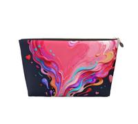 Zelinge Neceser de viaje portátil para maquillaje, neceser de viaje, Big Heart Dark-1, One Size
