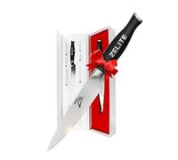 Zelite Infinity Cuchillo uso Serie ComfortPro alto contenido de carbono de acero inoxidable cuchillos del cocinero X50 Cr Mov 15 5 (127mm) Negro
