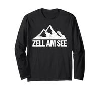 Zell Am See Austria Viaje Souvenir Diseño Austriaco Montaña Manga Larga