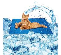 Zellar Alfombrilla Refrescante para Perros Gatos, Medio 50x40cm Manta Auto Refrigerante Perro, Gel No Tóxico Cama Refrescante Perro Gatos