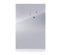 Zeller 11120 Tablero Magnético, Acero Inoxidable, Gris, 60x40x3 cm