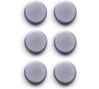 Zeller 11203 Conjunto de Imanes, Acero Inoxidable, Gris, 2.7x2.7x3 cm, 6 Unidades