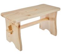 Zeller 13130 Reposapiés, Madera, Marrón, 39x19x21 cm