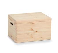 Zeller 13152 Caja Multiusos con Tapa, Madera, Marrón, 40x30x23.5 cm