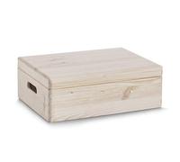 Zeller 13325 - Caja, Madera, Natural, 30 x 20 cm, Madera, 40 x 30 x 14 cm