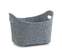 Zeller 14301 Canasta, Felt, Gris, 31.5x19x21 cm