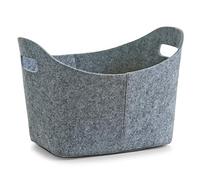 Zeller 14311 Canasta, Felt, Gris, 37x28x25 cm
