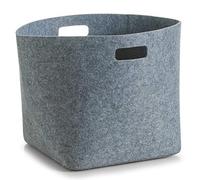 Zeller 14331 Canasta, Felt, Gris, 32x32x32 cm