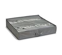 Zeller 14610 Zapatos de Caja, Flexible, Papel, plástico, Gris, 60 x 60 x 13 cm