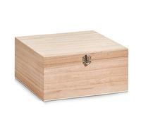 Zeller 15127 - Caja, Madera, Natural, 26 x 26 x 12,5 cm